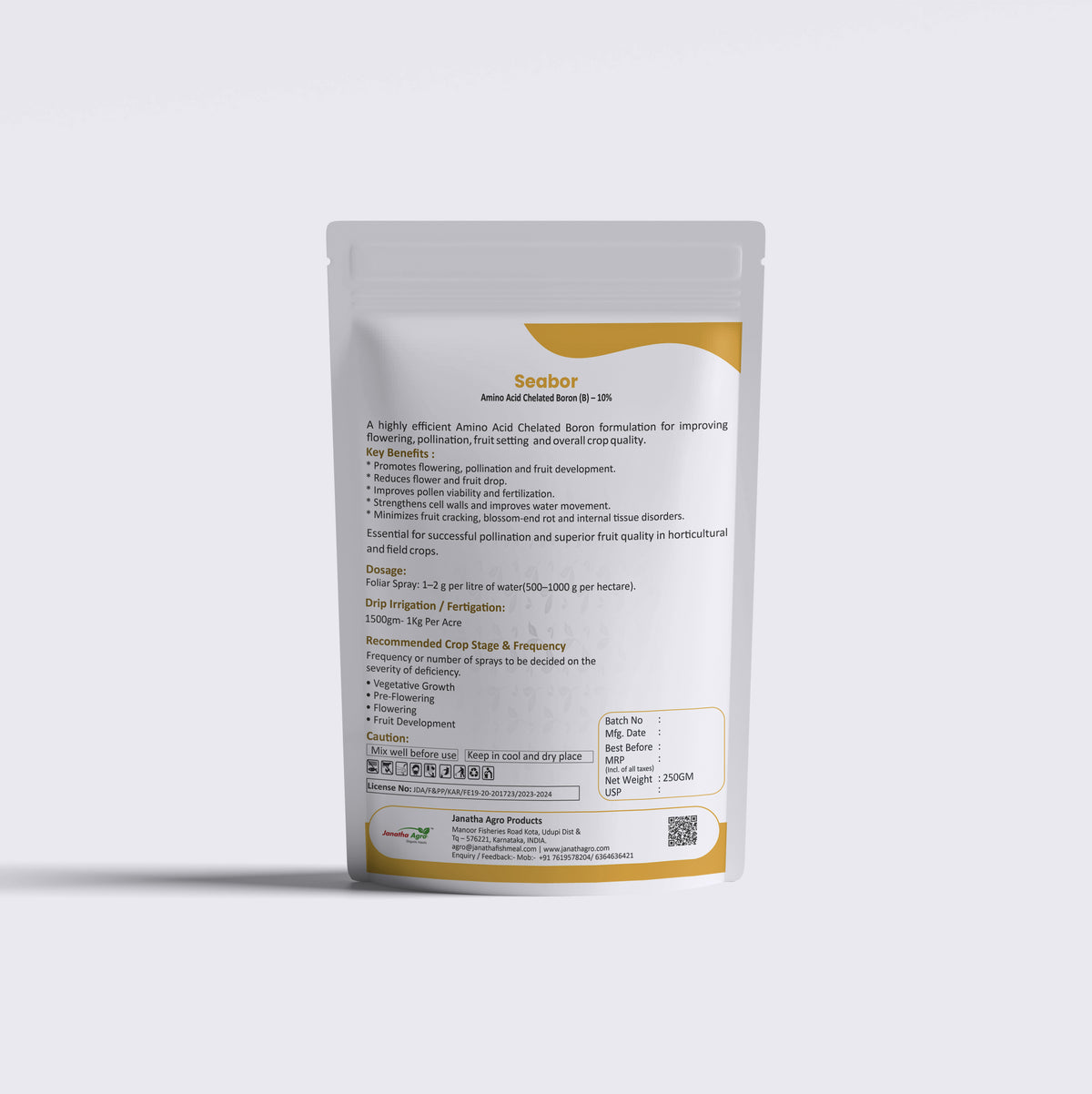 Seabor - Boron Fish Amino Acid Complex (B - 10%) - Micronutrients For Plants