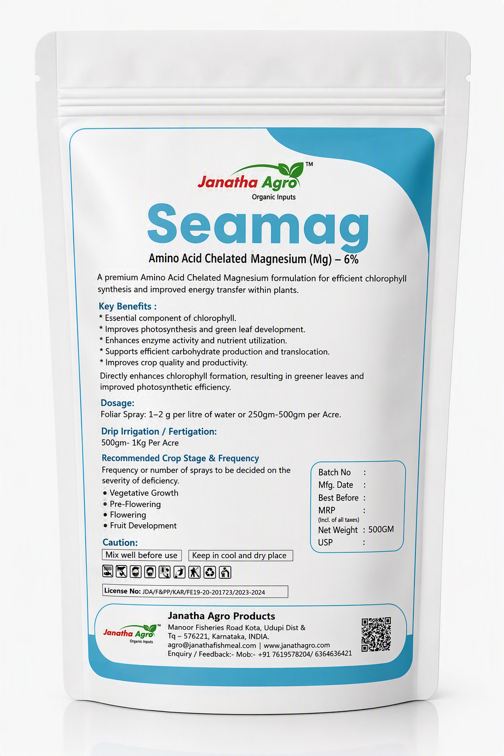 Seamag - Magnesium Fish Amino Acid Complex (Mg - 6%) - Micronutrients For Plants
